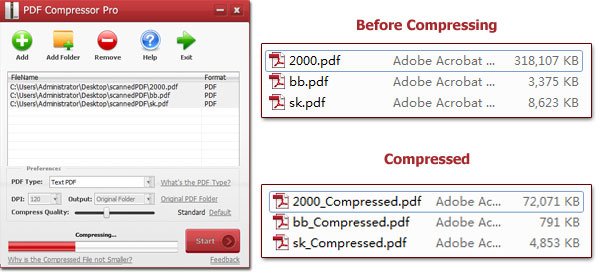 Compress Big PDF Files