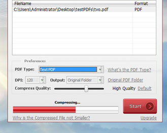 Start compressing PDF documents